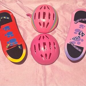 Build A Bear Skateboards and Helmets
